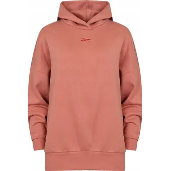 Podprsenka REEBOK - MIKINA S KAPUSTOU SR OVERSIZED V LOSOSOVÉ BARVĚ HB6402