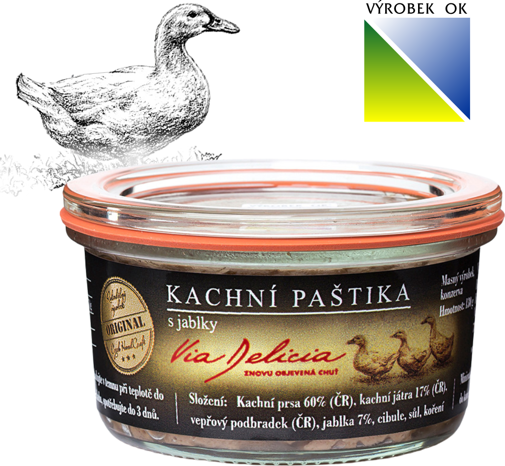 Kachní paštika s jablky | Via Delicia