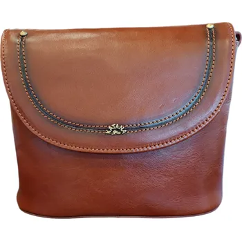 Kabelka KATANA menší kožená kabelka hnědá 66832-04