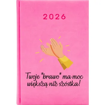 Kalendář Knižkový kalendář 2026 A5 FunnyCase růžový