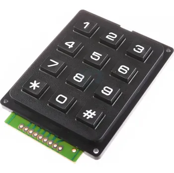 Elektronická stavebnice LaskaKit_cz 4x3 Maticová tlačítková klávesnice Plastová