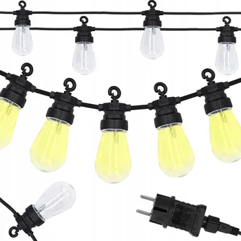 Venkovní osvětlení Girlanda Vilde 1250 cm síťovaná