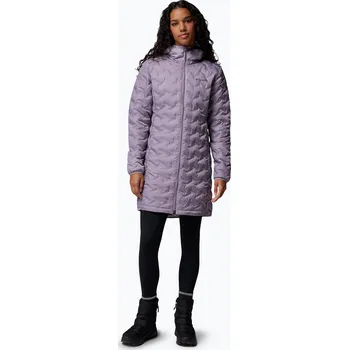 Dámský kabát Dámský péřový kabát Columbia Delta Ridge II Long Down shale purple