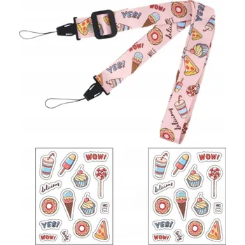 Analogový fotoaparát Popruh + samolepky na fotoaparát FujiFilm INSTAX Mini