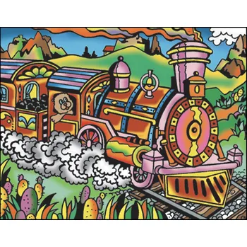 RC model ostatní Colorvelvet Sametový obrázek Vlak 21x29,7cm