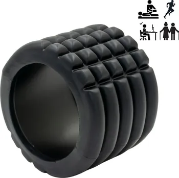 Válec/roller na cvičení ČERNÝ 14x10CM ENERO FIT