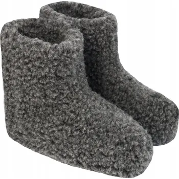 Dámské pantofle DÁMSKÉ BAMBOŠE, VYSOKÉ PANTOFLE, PANTOFLE PANTOFLE 100% VLNĚNÉ MERINO 36