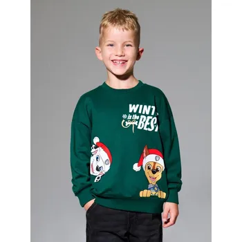 Chlapecká mikina Sinsay - Mikina s vánočním motivem PAW Patrol - zelená - 921GL-77X - 921GL-77X-128