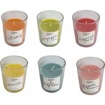 Svíčka Vonná svíčka Livarno Home Citronella 100g ve skle – STOP komárům!