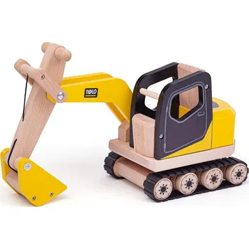autíčko Tidlo Dřevěný bagr s lžící