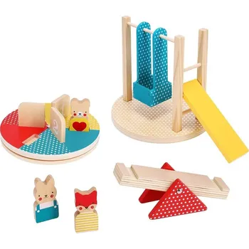 Dětské zboží Petit Collage Dřevěná sada Na hřišti