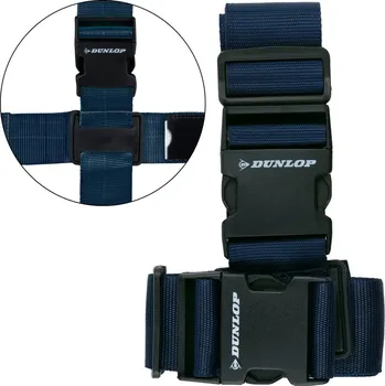 Příslušenství k zavazadlu UNIVERZÁLNÍ ZAJIŠŤOVACÍ POPRUH NA ZAVAZADLA 230x5CM SADA 2 KS DUNLOP GRANÁT