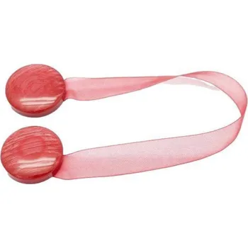 Průmyslová sponka Magnetické spony na závěsy 2 ks - vínové