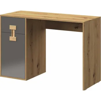 Dětský stůl Max-i Psací stůl BREYSTON 10 do dětského pokoje | dub artisan / šedý lesk