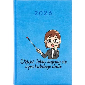 Kalendář Knižkový kalendář 2026 A5 FunnyCase modrý