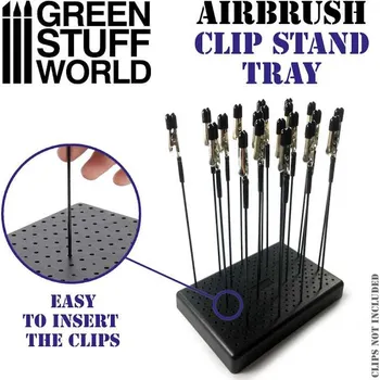 Green Stuff World Airbrush Clip Board - stojánek na aligátorové klipy (Green Stuff World)