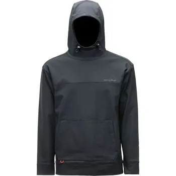 Rybářské oblečení Grundéns Mikina Kryall Hoodie Black - XXL