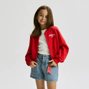 Dívčí sukně Reserved - Džínové kraťasy s přívěskem - modrá - 6888G-50J - 6888G-50J-116