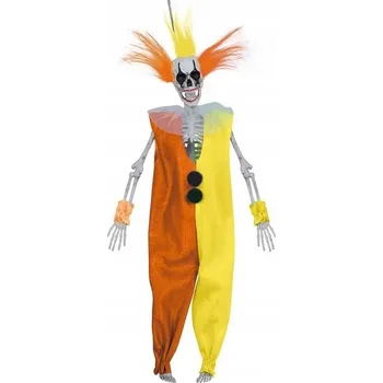 Party dekorace ZÁVĚSNÁ DEKORACE HALLOWEEN - KOSTRA KLAUNA 40 cm