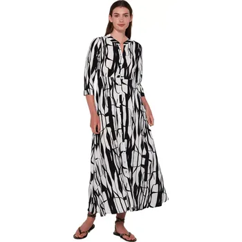 Dámská móda Dlouhé letní viskózové šaty Vamp 20444 velikost S