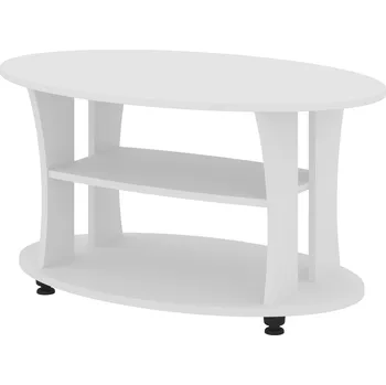 Konferenční stolek Konferenční stolek KAMELIA Barva: bílá