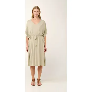 Dámské šaty Viskózový letní kaftan Vamp Flama 22887 beige spray velikost XL