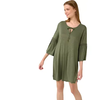 Dámské šaty Viskózové letní šaty Vamp 22502 green olive velikost XXL