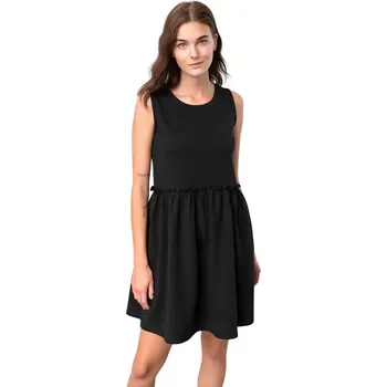 Dámská móda Dámské jednobarevné šaty Vamp! Melanie 18345 černé velikost XL