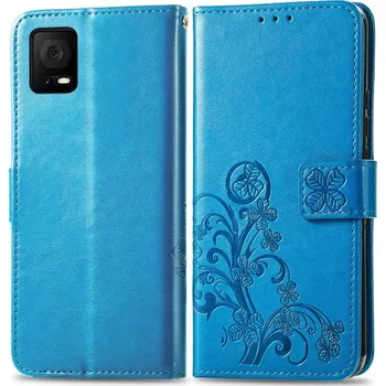 Pouzdro na tablet VSECHNONAMOBIL 58573 ART FLOWERS Peněženkový kryt TCL 405 / 406 modrý