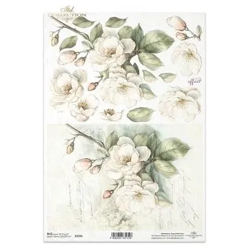 Umělecký papír Rýžový papír A4- R2591 Jabloňový květ