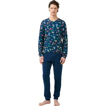 Pánská móda Vamp - Pyžamo s potiskem 21612 velikost XL