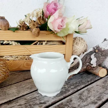 Konvice na čaj BERNADOTTE IVORY mlékovka 250 ml, slonová kost, 2.j., Thun 1794 (Porcelánová mlékovka 2. jakost)