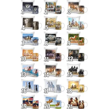 SADA HRNEK A POLŠTÁŘ KONĚ ZVÍŘATA NÁPAD NA DÁREK SKVĚLÉ VZORY