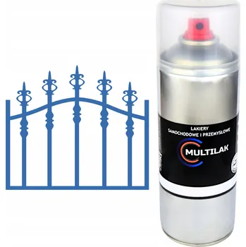 Barva ve spreji Profesionální lak ve spreji na rez oceli a kovů RAL 5019 lesklý