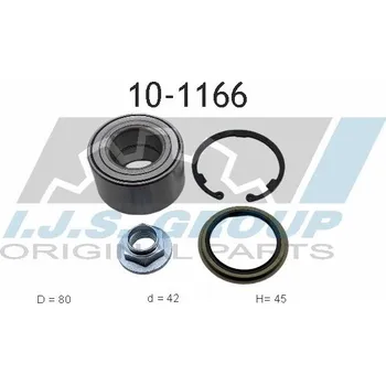 Sada ložisek kol IJS GROUP 10-1166