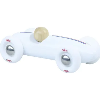 Dřevěná hračka Vilac Dřevěné auto mini Grand prix vintage bílé