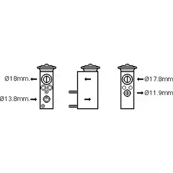 Ventil klimatizace AVA QUALITY COOLING Expanzní ventil klimatizace AVA MS1599