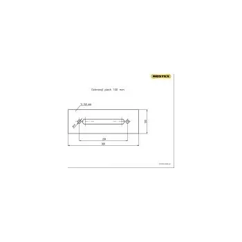 Dveřní kování Rostex BK-plech ochranný š=100 mm nerez mat - Nerez mat, Ostatní