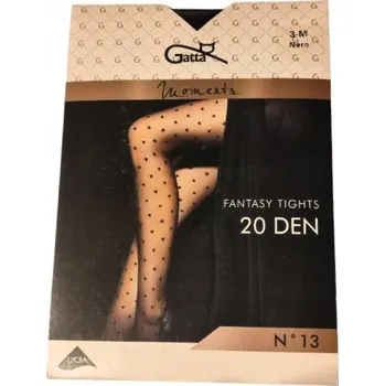 Dámské punčochy Punčocháče vzorované Gatta 20den černé Nero velikost M