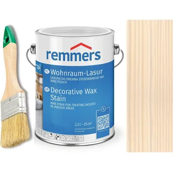Lak na dřevo Vosková lazura Remmers pro interiér 0,75 L BÍLÁ