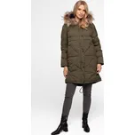 Dámská khaki oboustranná parka s kapucí BLH 919079 F - khaki Velikost: M