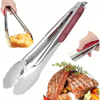 Příslušenství pro gril Kuchyňské kleště na gril, saláty, maso, kovové