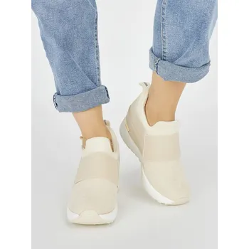 Dámské tenisky Originální tenisky dámské béžové na klínku 39