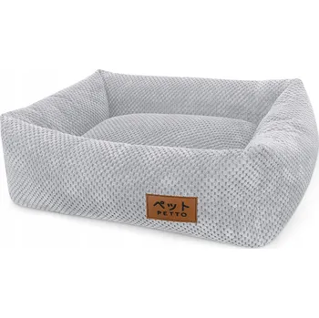 Pelíšek pro psa PETTO Pelíšek Osaka pro psy šedé L 115/90 cm