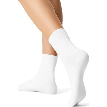 Dámské ponožky Vlnka Bavlněné ponožky s volným lemem bílá velikost ponožek 43-46