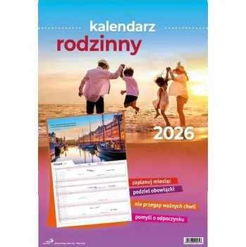 Kalendář Rodinný kalendář 2026 VELKÝ PLÁNOVAČ s prostorem pro poznámky a grafikou