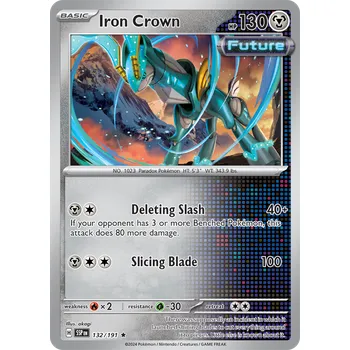 Karetní hra Iron Crown 132/191 - Surging Sparks Typ karty: Reverse Holo