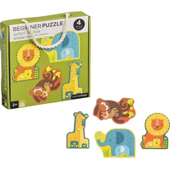 Puzzle Petit Collage První puzzle mláďata safari - poškozený obal