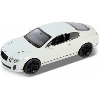 autíčko Welly - Bentley Continental Supersports 1:34 bílé