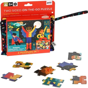 Puzzle Petit Collage Oboustranné puzzle Superhrdinové